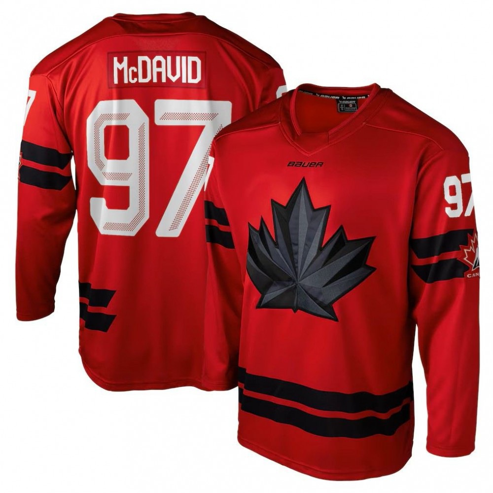 Connor McDavid Hockey Bauer Canada 2026 Olympics Replica Jersey - Red-Pro Kit Vault | Brand New 26/27 Sports Jerseys